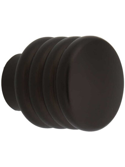 Sanctuary II Deco Knob - 1 inch Diameter in Oil-Rubbed Bronze.